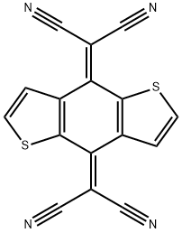 2,2'-(Benzo[1,2-b:4,5-b']dithiophene-4,8-diylidene)dimalononitrile 구조식 이미지