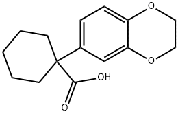 1-(2,3-Dihydro-1,4-benzodioxin-6-yl)cyclohexanecarboxylic acid Structure