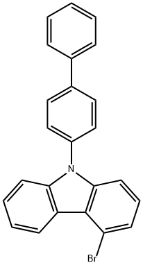 9H-Carbazole, 9-[1,1'-biphenyl]-4-yl-4-bromo- Structure