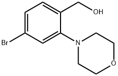 4-bromo-2-(morpholin-4-yl)phenyl]methanol 구조식 이미지