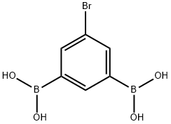 Boronic acid, B,B'-(5-bromo-1,3-phenylene)bis- Structure