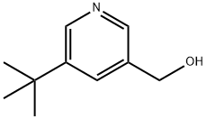 3-Pyridinemethanol, 5-(1,1-dimethylethyl)- Structure