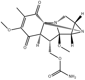 1,2,5-Metheno-1H,5H-imidazo[2,1-i]indole-7,10-dione, 6-[[(aminocarbonyl)oxy]methyl]-2,3,6,6a-tetrahydro-5,8-dimethoxy-9-methyl-, (1S,2S,4S,5R,6S,6aR,10aS,11S)- (9CI) Structure
