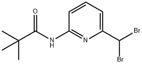 Propanamide, N-[6-(dibromomethyl)-2-pyridinyl]-2,2-dimethyl- 구조식 이미지