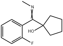 Cyclopentanol, 1-[(2-fluorophenyl)(methylimino)methyl]- Structure