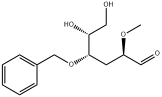 D-ribo-Hexose, 3-deoxy-2-O-methyl-4-O-(phenylmethyl)- Structure