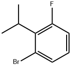 Benzene, 1-bromo-3-fluoro-2-(1-methylethyl)- 구조식 이미지