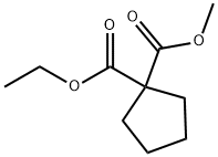 1-O'-ethyl 1-O-methyl cyclopentane-1,1-dicarboxylate Structure