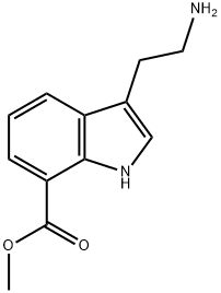 1H-Indole-7-carboxylic acid, 3-(2-aminoethyl)-, methyl ester Structure