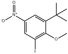 Benzene, 1-(1,1-dimethylethyl)-3-iodo-2-methoxy-5-nitro- Structure