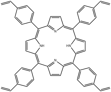 5,10,15,20-tetrakis(4-vinylphenyl)porphyrin Structure