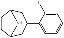 8-Azabicyclo[3.2.1]octane, 3-(2-fluorophenyl)- 구조식 이미지