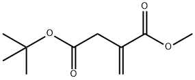 Butanedioic acid, 2-methylene-, 4-(1,1-dimethylethyl) 1-methyl ester 구조식 이미지