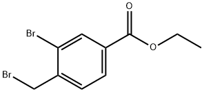 Benzoic acid, 3-bromo-4-(bromomethyl)-, ethyl ester 구조식 이미지