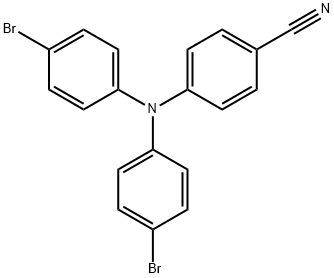 Benzonitrile, 4-[bis(4-bromophenyl)amino]- Structure