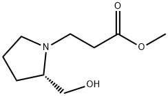 1-Pyrrolidinepropanoic acid, 2-(hydroxymethyl)-, methyl ester, (S)- (9CI) 구조식 이미지