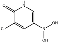 3-Chloro-2-hydroxypyridine-5-boronic acid Structure