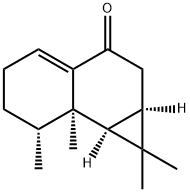 3H-Cyclopropa[a]naphthalen-3-one, 1,1a,2,5,6,7,7a,7b-octahydro-1,1,7,7a-tetramethyl-, (1aR,7R,7aR,7bS)- Structure