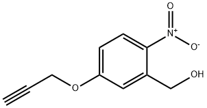 Benzenemethanol, 2-nitro-5-(2-propyn-1-yloxy)- Structure