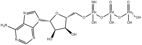 Adenosine, 5'-(P,P',P'',P''-tetrahydrogen imidotriphosphate) Structure