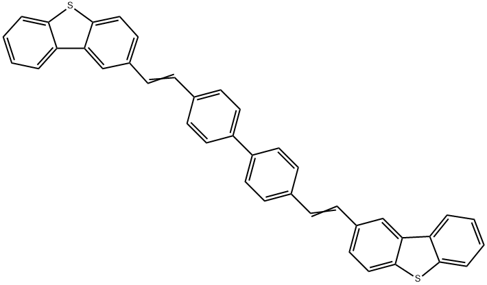 Dibenzothiophene, 2,2'-([1,1'-biphenyl]-4,4'-diyldi-2,1-ethenediyl)bis- Structure