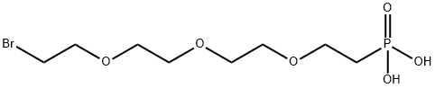 Bromo-PEG3-phosphonic acid 구조식 이미지