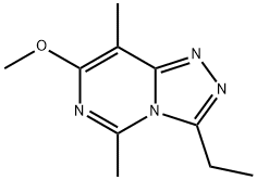 1,2,4-Triazolo[4,3-c]pyrimidine, 3-ethyl-7-methoxy-5,8-dimethyl- Structure