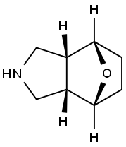 (3aR,4S,7R,7aS)-rel-octahydro-4,7-Epoxy-1H-isoindole (Relative struc) 구조식 이미지