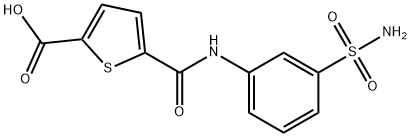 5-[(3-Sulfamoylphenyl)carbamoyl]thiophene-2-carboxylic Acid Structure