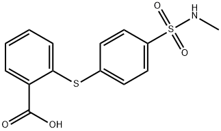 2-{[4-(methylsulfamoyl)phenyl]sulfanyl}benzoic acid 구조식 이미지
