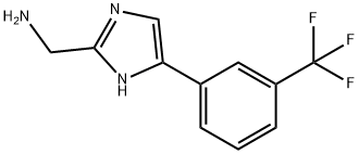 1H-Imidazole-2-methanamine, 5-[3-(trifluoromethyl)phenyl]- Structure