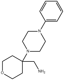 4-(4-phenylpiperazin-1-yl)oxan-4-yl]methanamine Structure