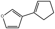 Furan, 3-(1-cyclopenten-1-yl)- Structure