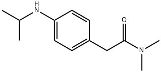 N,N-dimethyl-2-{4-[(propan-2-yl)amino]phenyl}acetamide 구조식 이미지