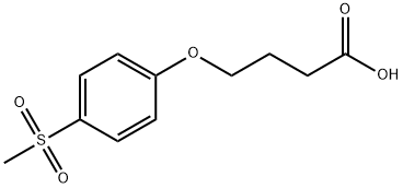 4-(4-Methanesulfonylphenoxy)butanoic Acid Structure