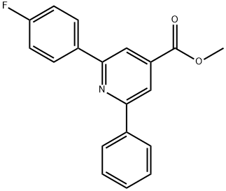JR-9115, Methyl 2-(4-fluorophenyl)-6-phenylpyridine-4-carboxylate, 97% 구조식 이미지