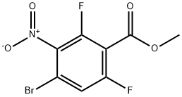 Benzoic acid, 4-bromo-2,6-difluoro-3-nitro-, methyl ester 구조식 이미지