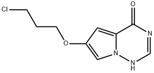 6-(3-Chloropropoxy)pyrrolo[2,1-f][1,2,4]triazin-4(1H)-one 구조식 이미지