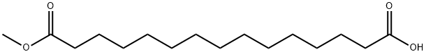 Pentadecanedioic acid 1-methyl ester Structure