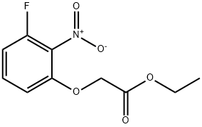Ethyl 2-(3-fluoro-2-nitrophenoxy)acetate 구조식 이미지
