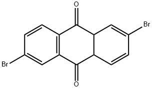 9,10-Anthracenedione, 2,6-dibromo-4a,9a-dihydro- Structure