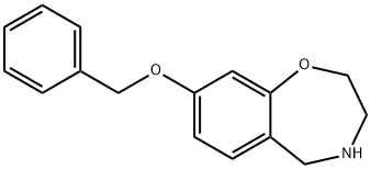 1,4-Benzoxazepine, 2,3,4,5-tetrahydro-8-(phenylmethoxy)- 구조식 이미지