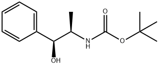 Carbamic acid, N-[(1R,2S)-2-hydroxy-1-methyl-2-phenylethyl]-, 1,1-dimethylethyl ester 구조식 이미지