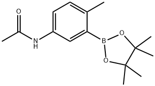 Acetamide, N-[4-methyl-3-(4,4,5,5-tetramethyl-1,3,2-dioxaborolan-2-yl)phenyl]- Structure