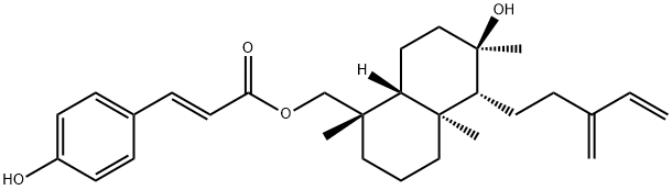8α-Hydroxylabda-13(16),14-dien
-19-yl p-hydroxycinnaMate 구조식 이미지