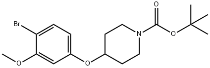 tert-Butyl 4-(4-bromo-3-methoxyphenoxy)piperidine-1-carboxylate Structure