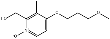 2-Pyridinemethanol, 4-(3-methoxypropoxy)-3-methyl-, 1-oxide Structure