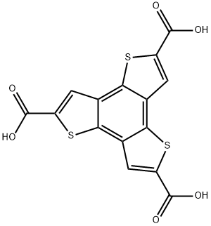 benzo[1,2-b:3,4-b':5,6-b'']tristhiophene-2,5,8-tricarboxylic acid 구조식 이미지