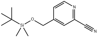 2-cyano-4-((tert-butyldimethylsilyloxy)methyl)pyridine Structure