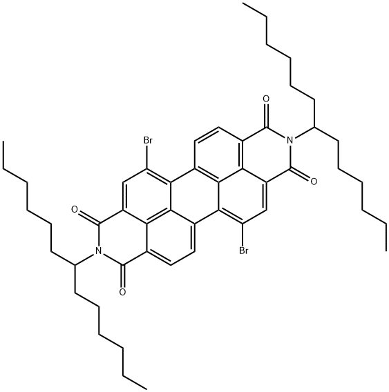 5,12-dibromo-2,9-di(undecan-6-yl)anthra[2,1,9-def:6,5,10-d'e'f']diisoquinoline-1,3,8,10(2H,9H)-tetraone Structure